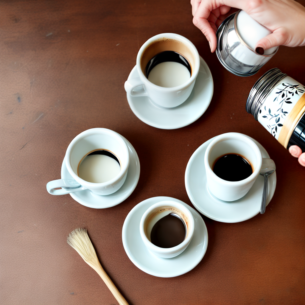 design a coffee cup with hand paint