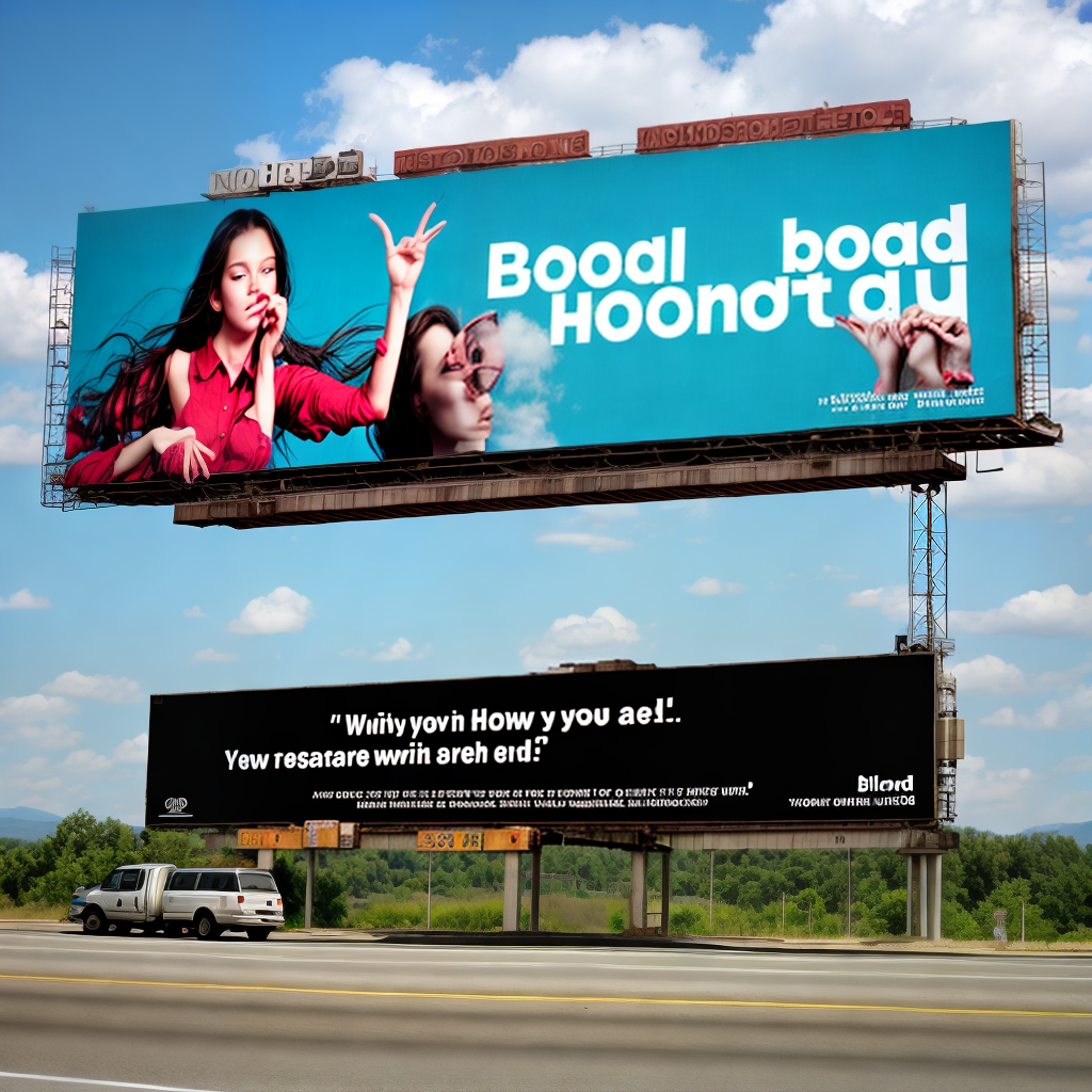 billboard on highway
