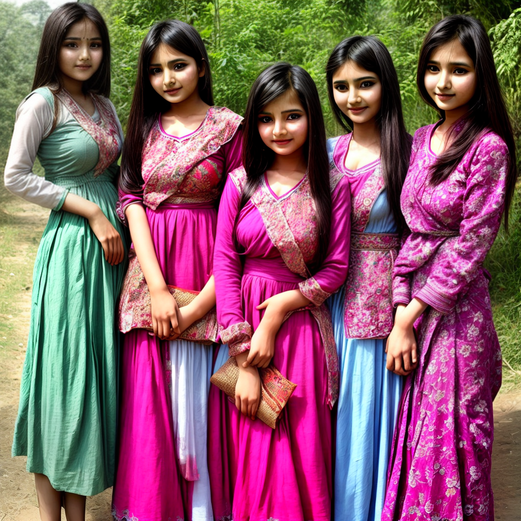 beautiful nepali girls wearing local dress