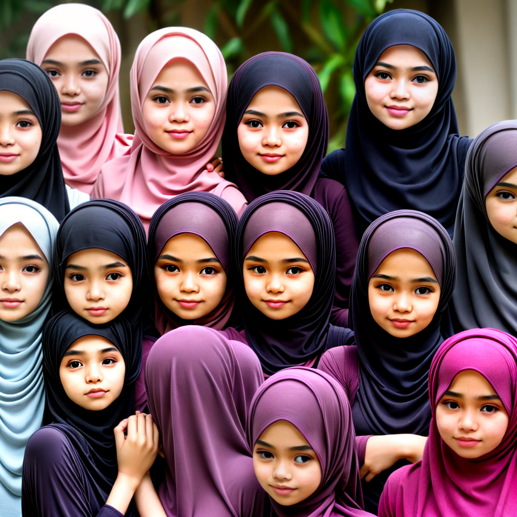Muslim philippine girls wearing hijab