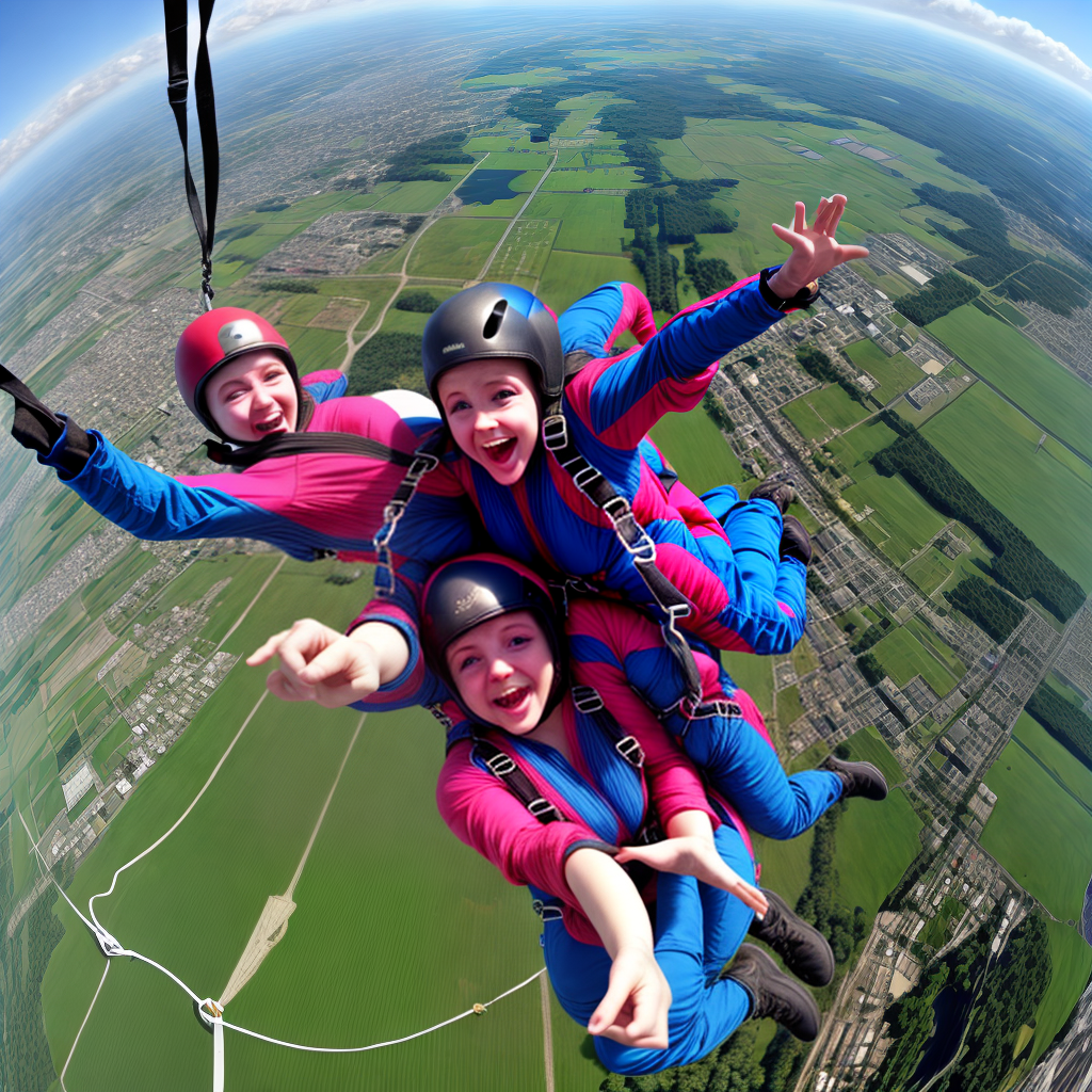 parachute jumping