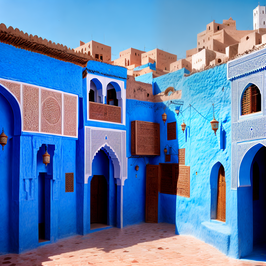 Morocco blue city