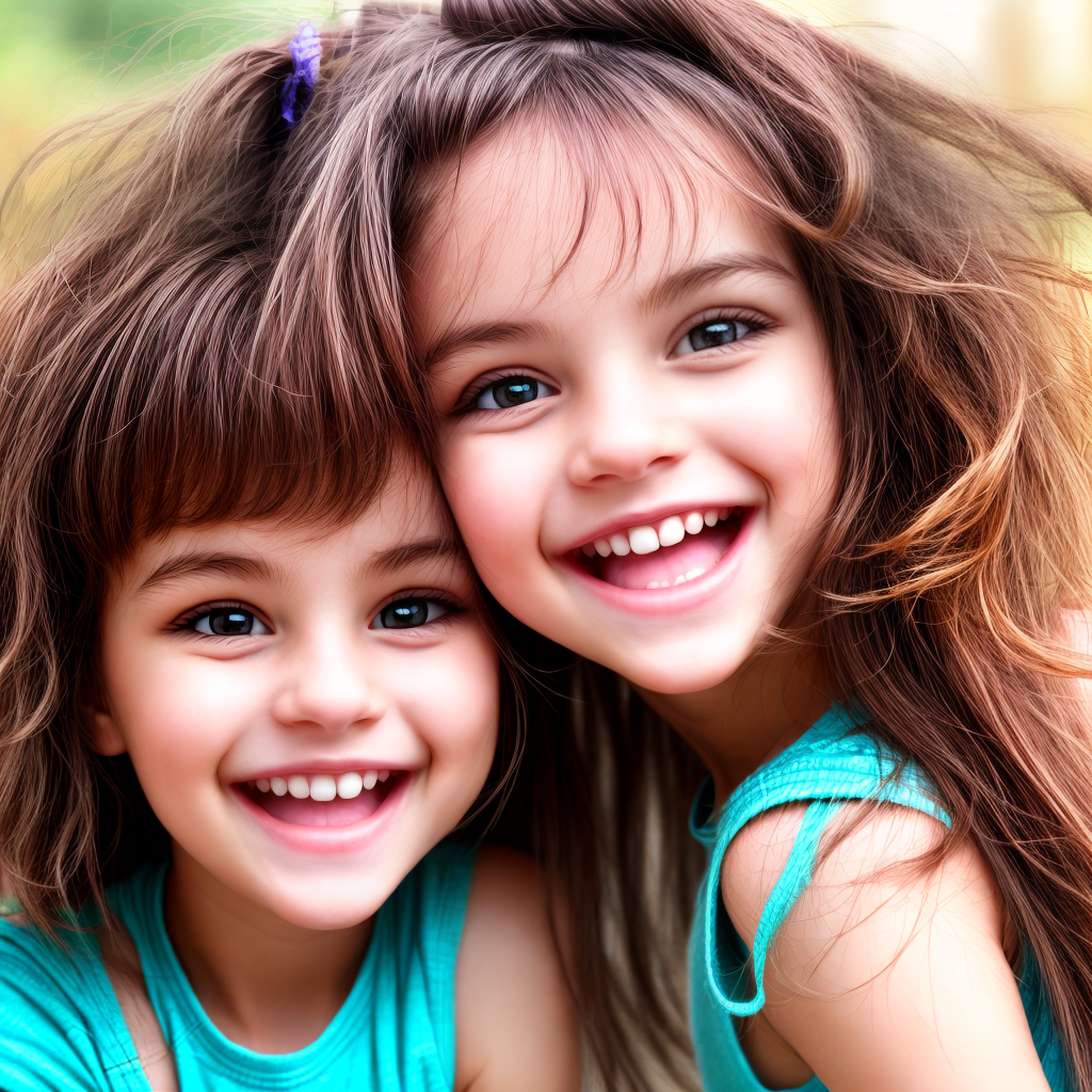 cute smiling energetic young girl