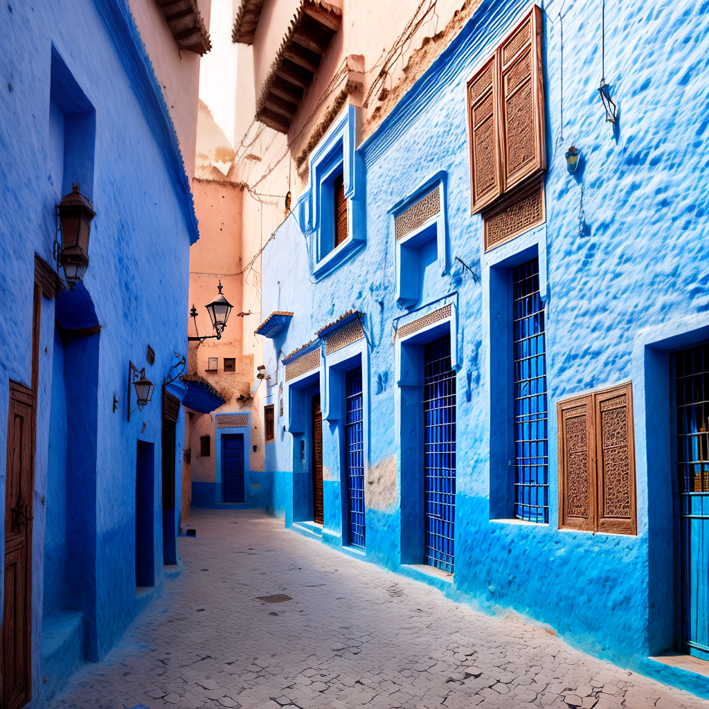 Morocco blue city