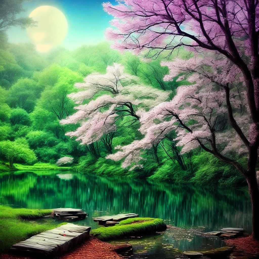 beautiful scene to get calm down