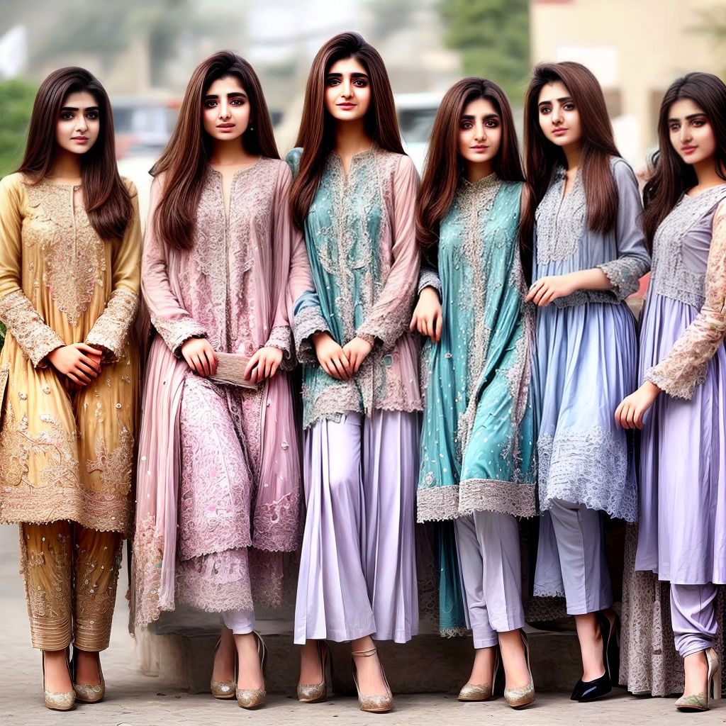 beautiful pakistani girls wearing local dress