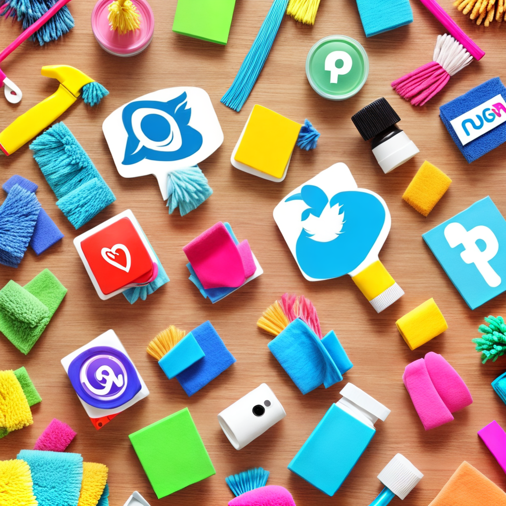 design some social media backgrounds for house cleaning company