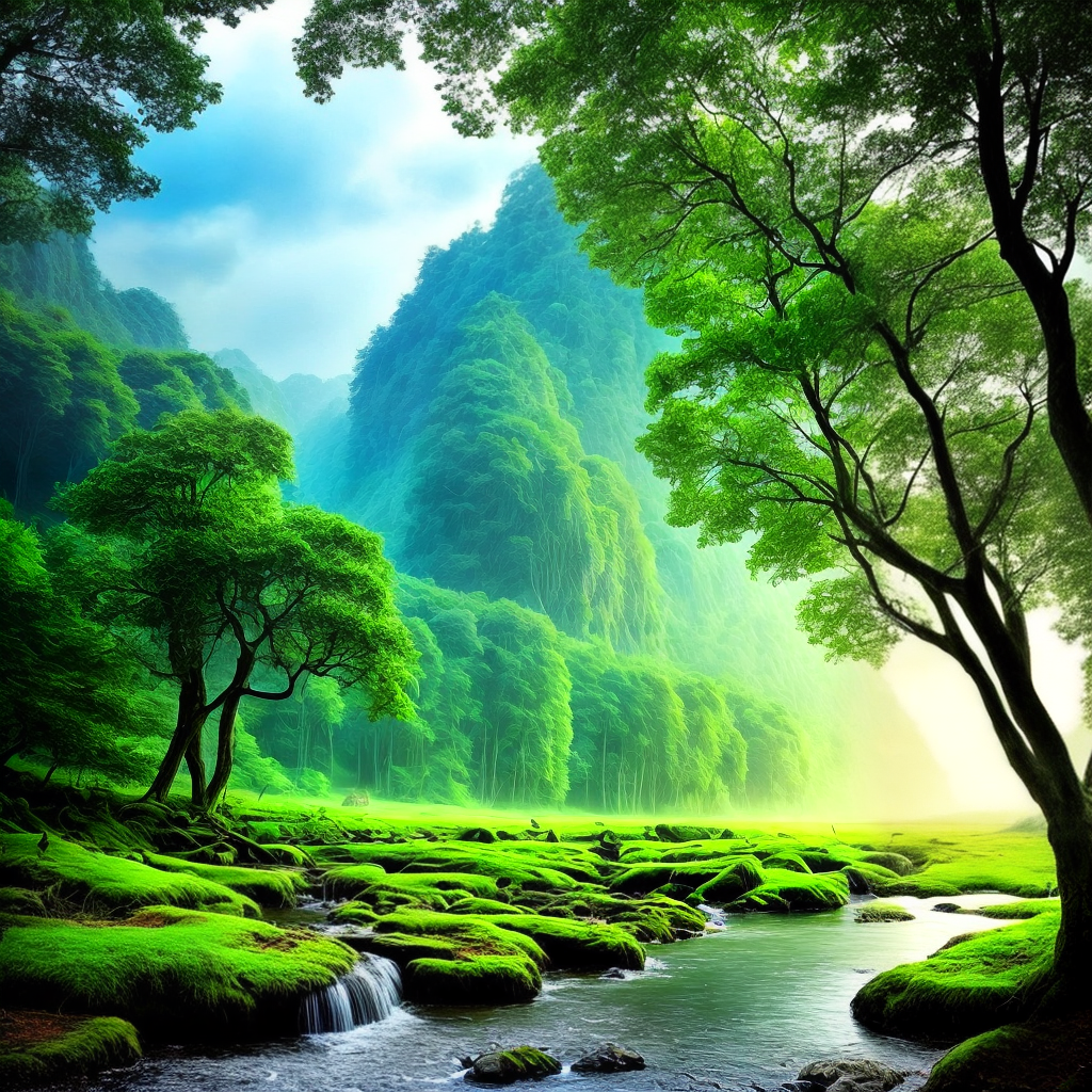 amazing nature scene to get relax