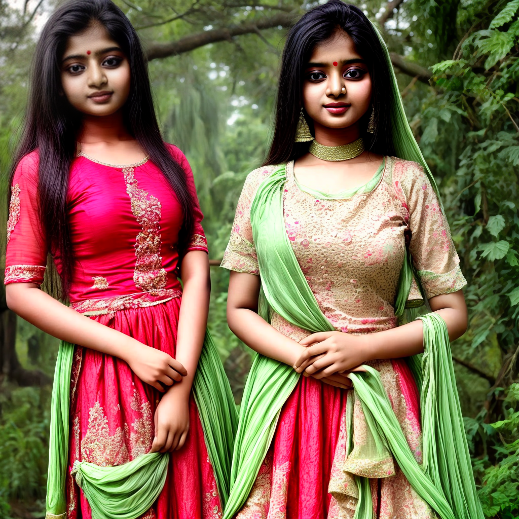 beautiful bengali girls wearing local dress