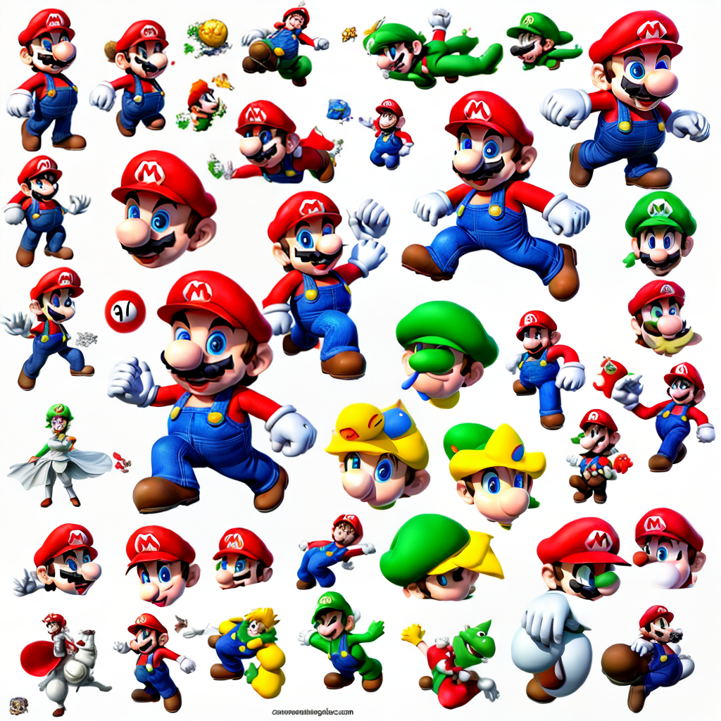 design a super mario type character for game