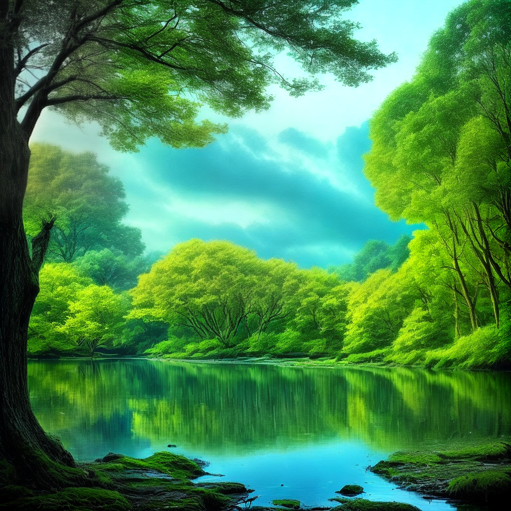 beautiful scene to get calm down