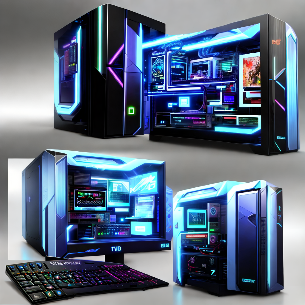 gaming desktop computer futuristic design