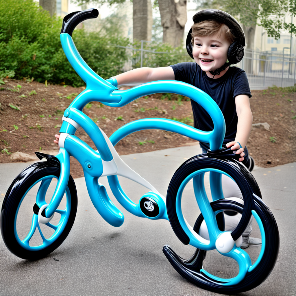 design a futuristic cycle for kids