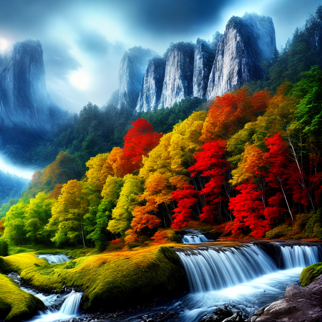 generate mind blowing nature related wallpaper for iMac
