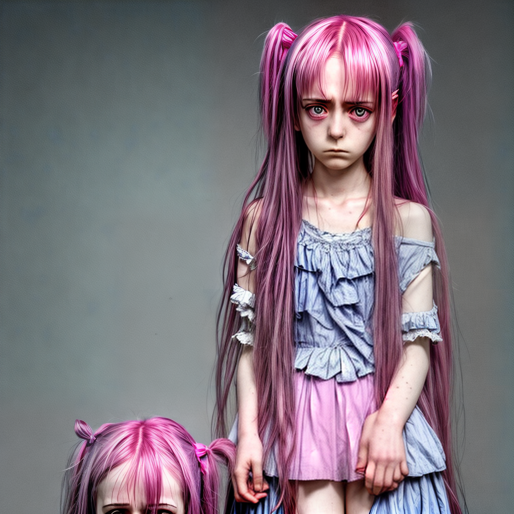 cure girl looking sad