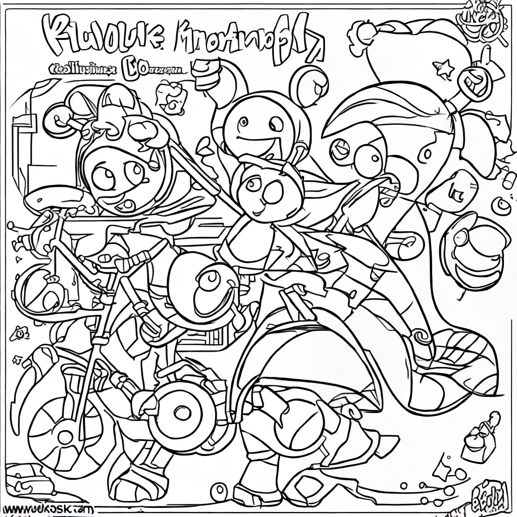 design a book cover for kids cartoon coloring book