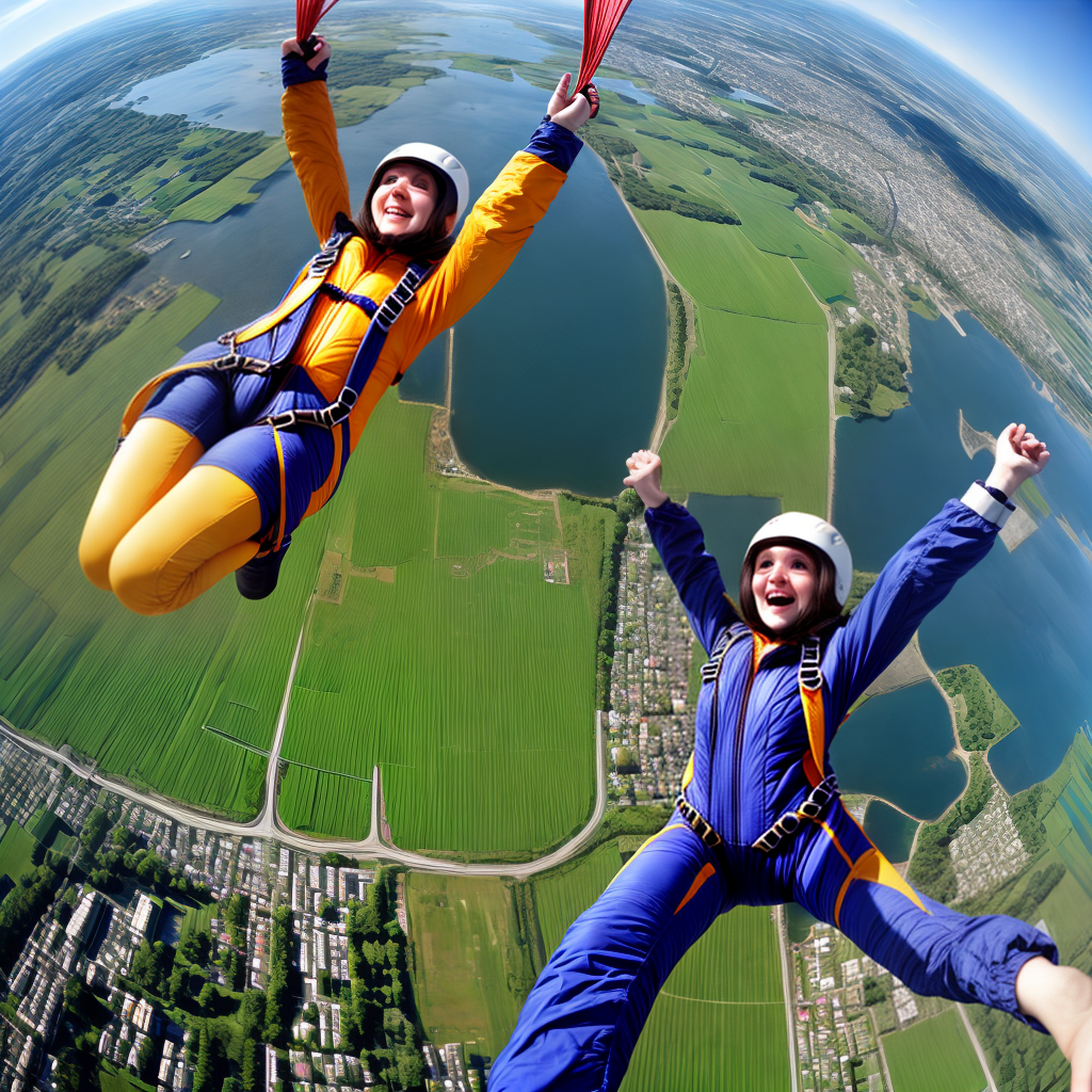 parachute jumping