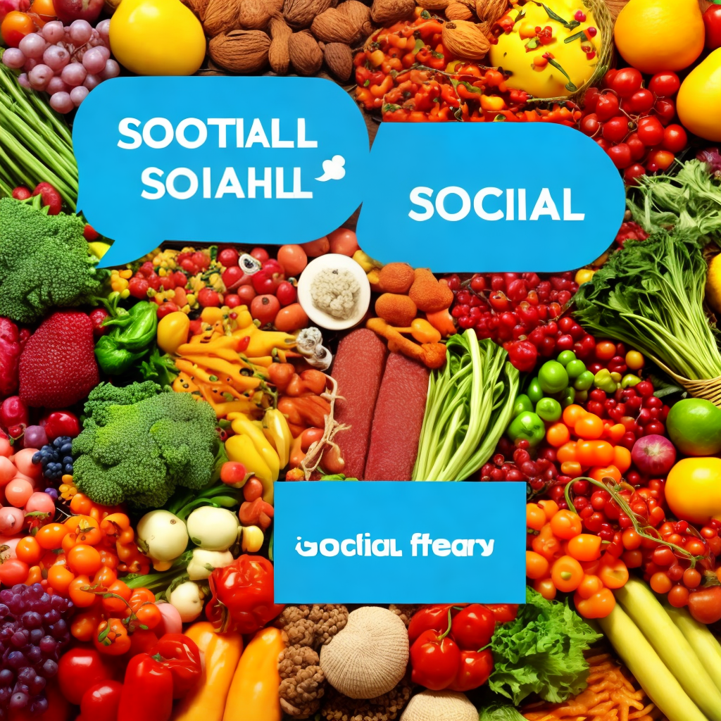 generate social sharing post to promote healthy food