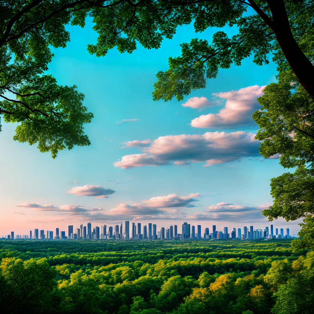 amazing skyline and nature