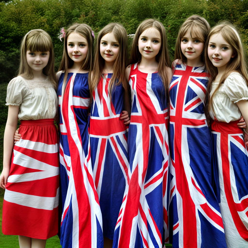 beautiful british girls wearing local dress
